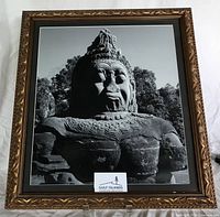 Front view of framed photograph showing entire artwork and frame