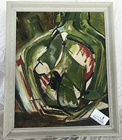 Framed painting full view, shows frame and composition