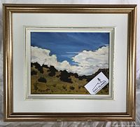 Framed Norman Vipond oil painting landscape front view