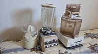All three appliances grouped together showing overall condition and included components