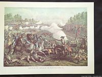 Full view of chromolithograph including margin and printed title