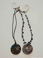 Both necklaces full view