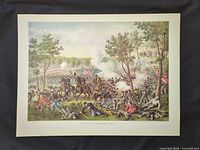 Full view of the unframed chromolithograph with margin and caption visible