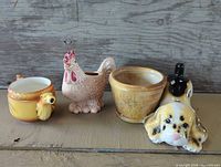 Group shot of all four ceramic pieces