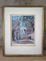 Full framed print with mat and frame visible