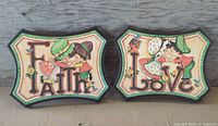 Both plaques front view