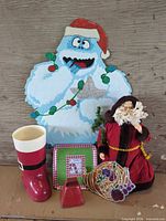 Group shot of all six holiday décor items