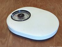 Top perspective of Krups bathroom scale showing overall form and color