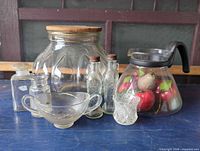 All items grouped on table showing sizes and variety