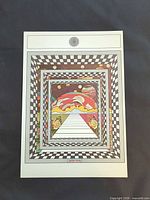 Full view of Peter Max poster showing entire design and border