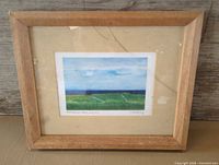 Full view of framed artwork