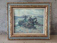 Full view of framed canvas print