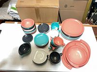 Overhead view of entire 62-piece Bontonware set