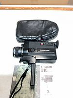 Camera, manual and case overview