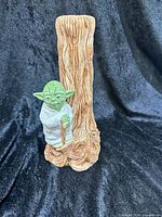 Full front view of Yoda porcelain vase