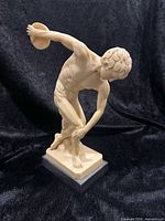 Front view of Santini Discobolus sculpture