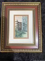 Full view of framed artwork