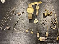 Entire assortment laid out showing all jewellery pieces