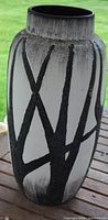 Full view of Scheurich 553-52 floor vase showing shape, glaze pattern, and colour
