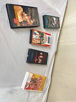 All five VHS tapes laid out