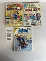 Front covers of Betty and Veronica No. 86, Betty and Veronica No. 40, Jughead No. 198