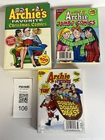 All three comic books front covers