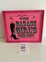 Front of boxed Badass Girl's Poker Party set