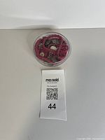 necklace inside clear case