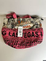 Front view of Robin Ruth Las Vegas print handbag
