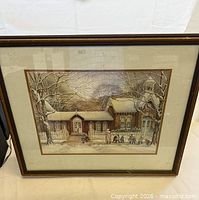 Front view of framed print