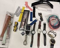 Group shot showing all watches and bands