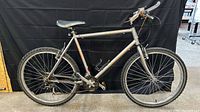 Full left side view of Raleigh mountain bike