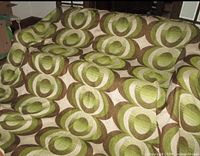 Overall view of drapery fabric showing pattern and quantity