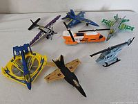 Group of seven Matchbox aircraft