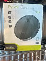 Front of Kyvol Cybovac E20 retail box showing product image and details