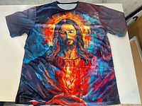 Front view of XL graphic T-shirt showing full design