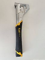 Front view showing Stanley FatMax branding, steel head and rubber grip