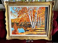 Front view of entire painting in frame