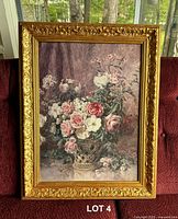 Front view showing full artwork and ornate gold frame