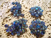 All four earrings showing overall design and colour