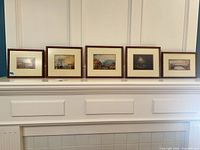 Group shot of all five framed prints