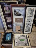 Group shot of all seven picture frames showing styles and packaging