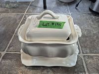 Assembled tureen with lid and underplate