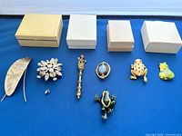 Group shot of all jewelry and boxes