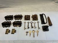 Overview of all hardware items laid out