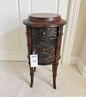 Full view of accent table front