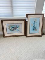 both framed prints side by side showing overall appearance