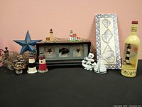 group view of all nine nautical decor items