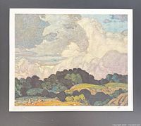Full view of Sunlit Hill lithograph