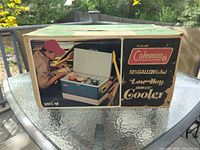 Original Coleman Low-Boy Snow-Lite cooler box